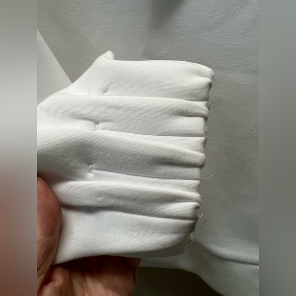 Calia XL NEW With Tags Soft scuba Golf Crew - Pure White Small Dirt Spots shown - Picture 7 of 13